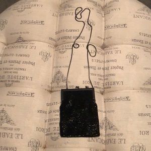 Indeed black sparkle bag